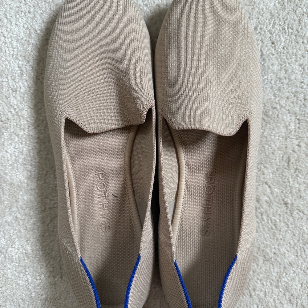 Rothy's Ecru Loafers Sz 8